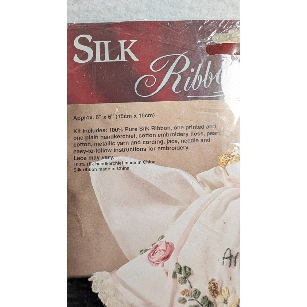 Bucilla 83300 Alleluia Silk Angel Ribbon Embroidery Kit Vintage 1995 New 6x6